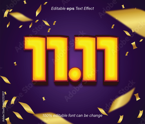 11 sale post banners with vector 3D text effect