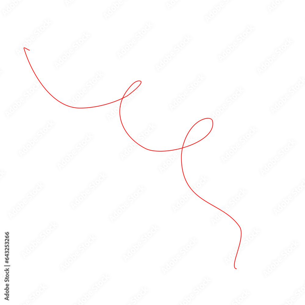 Red Thread Vector Red Thread Vector