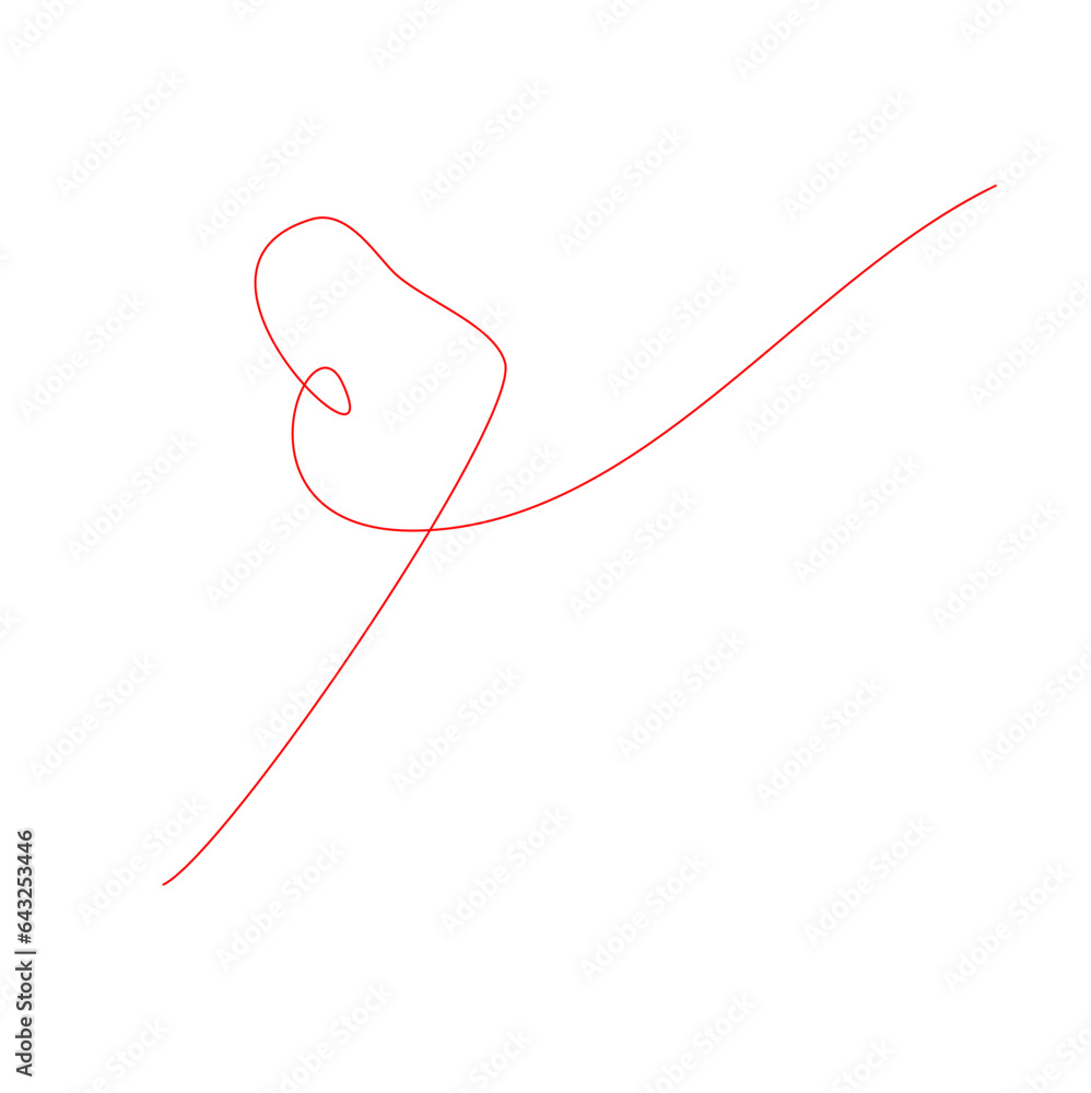 Red Thread Vector