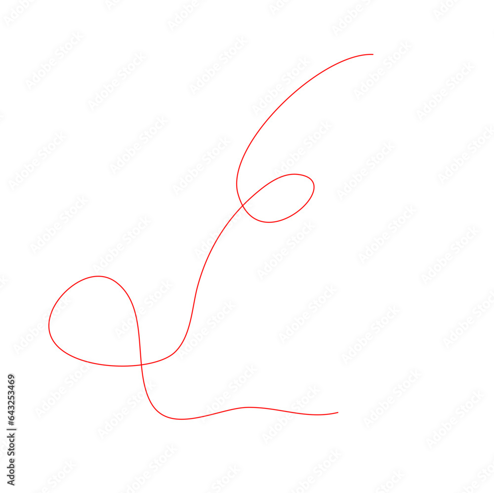 Red Thread Vector Red Thread Vector