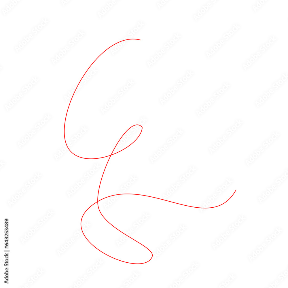 Red Thread Vector Red Thread Vector