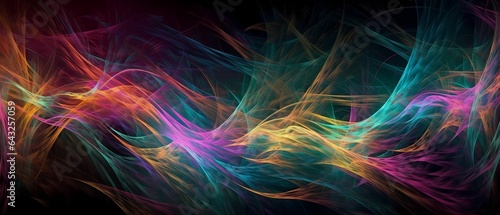 Abstract wave lines flowing...