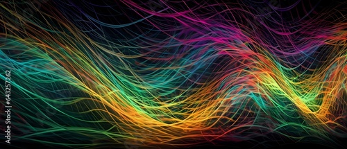 Abstract wave lines flowing...