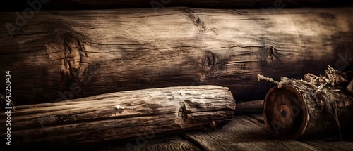 Wooden vintage brown floor ...
