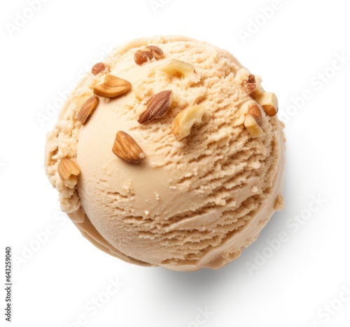Almond nut ice cream scoop ball