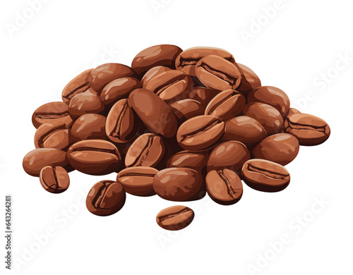 Coffee beans vector illustration

