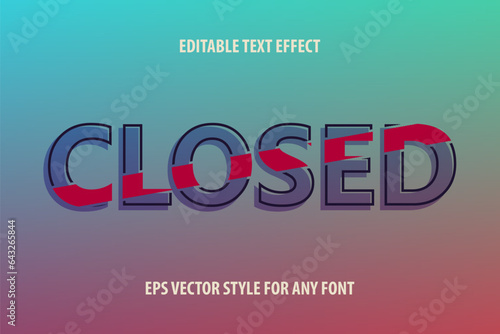 Editable text effect for design with partial fill and stroke