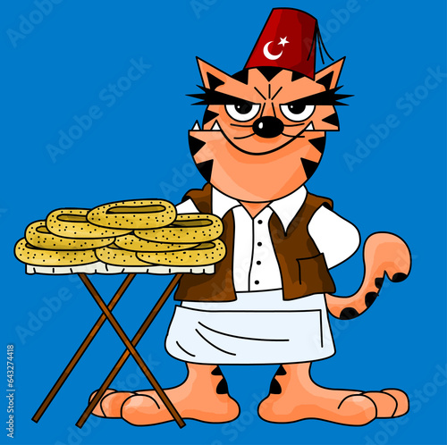 #Cat #TurkishCat ##FanCat #Cartoon #Caricature  photo