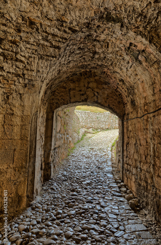 Medieval Rosafa Fortress Entrance in Skadar, Albania