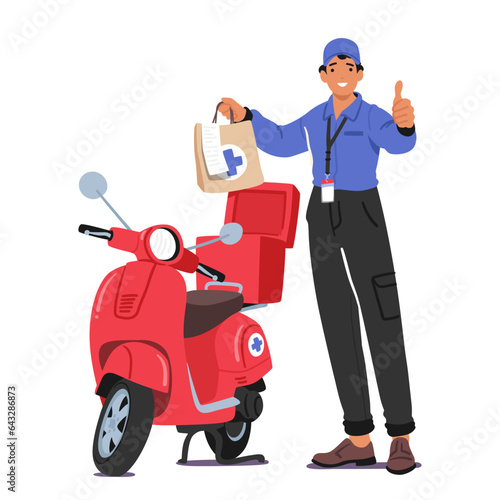 Efficient Courier Service Delivers Online Store Pharmacy Orders Promptly, Ensuring Timely Access To Medications