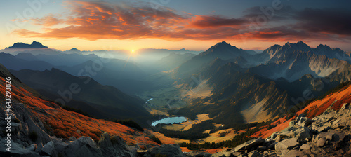  Panorama mountain autumn landscape © MOUNSSIF