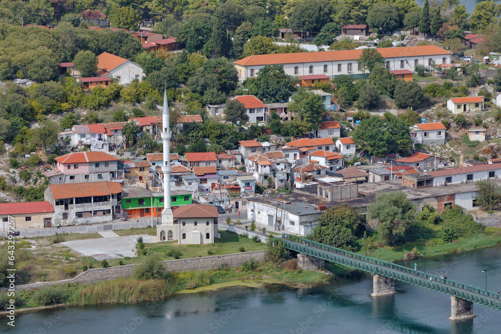 Buna Mosque by the River in Skadar, Albania