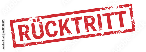 stempel Rücktritt!
