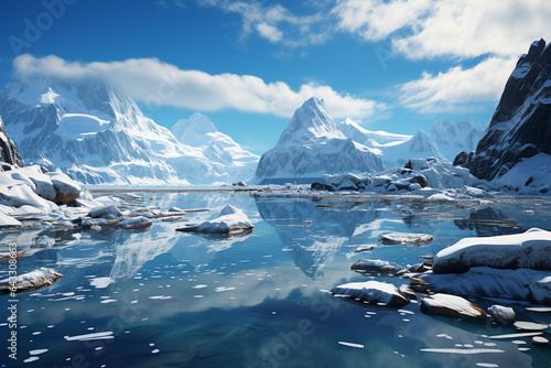 blue arctic background,globall warming concept © Наталья Добровольска