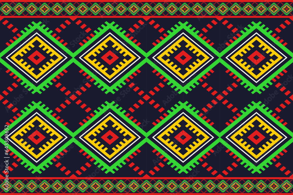 Tribal art fabrics. Ethnic patterns for textiles, carpets, wallpapers, clothes, sarongs, scarves, batiks, embroidery, for printing and advertising industry. vector illustration geometric shapes