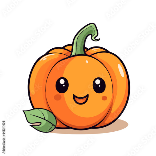 Cute pumpkin illustration; perfect for small businesses, education, and fall/autumn festivities.