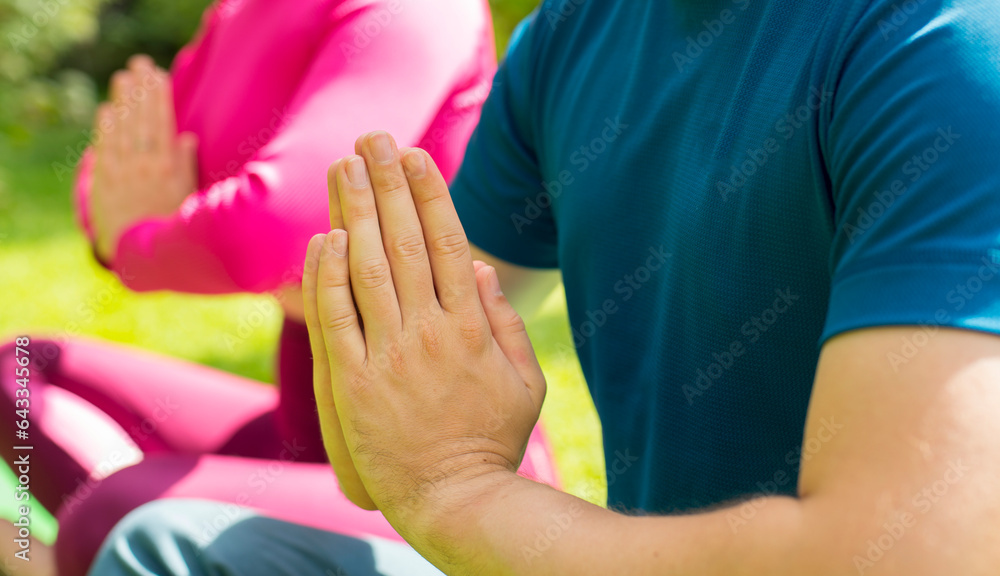 yoga concept. yoga gestures poses in nature.exercises together.online practice classes. yoga concept. yoga gestures poses in nature.exercises together.online practice classes.