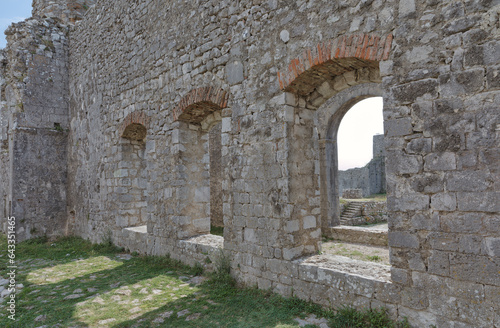 Medieval Rosafa Fortress Ruins in Shkoder, Albania photo