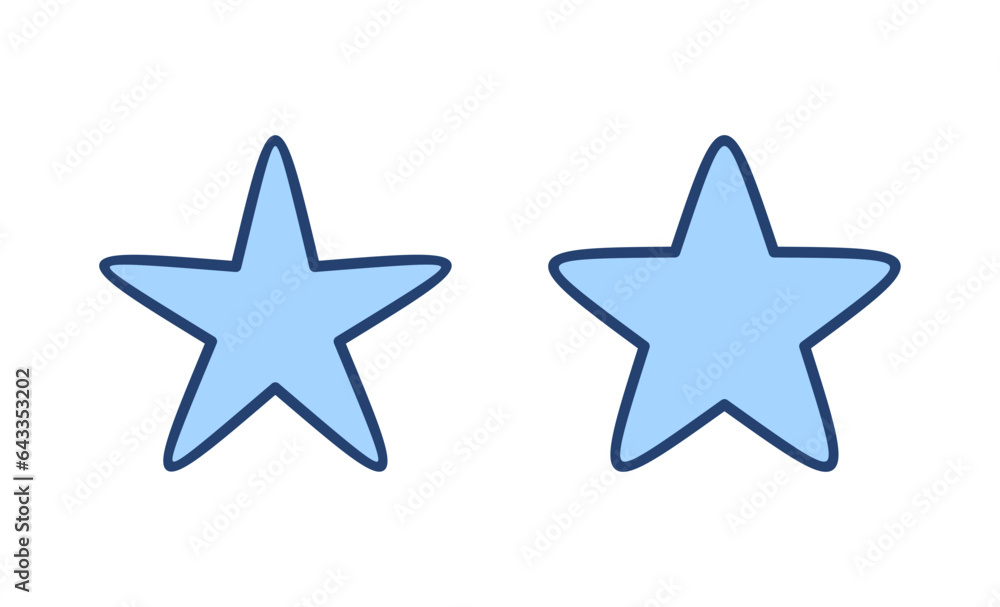 Star icon vector. rating sign and symbol. favourite star icon Star icon vector. rating sign and symbol. favourite star icon