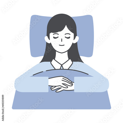 眠っている女性・睡眠・安眠