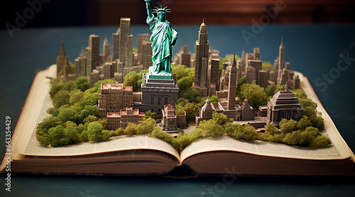 ガイドブックから飛ぶ出す3Dのニューヨークを思わせる観光都市