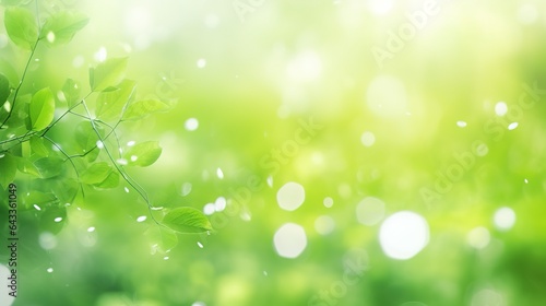bokeh on a spring green background