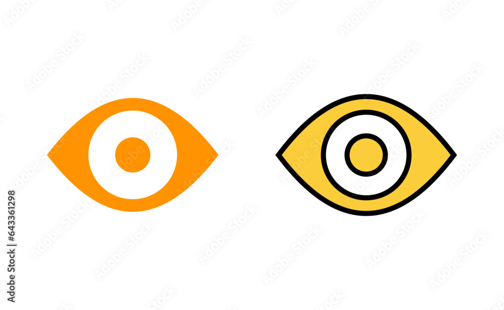Eye icon set for web and mobile app. Eye sign and symbol. Look and Vision icon. Eye icon set for web and mobile app. Eye sign and symbol. Look and Vision icon.