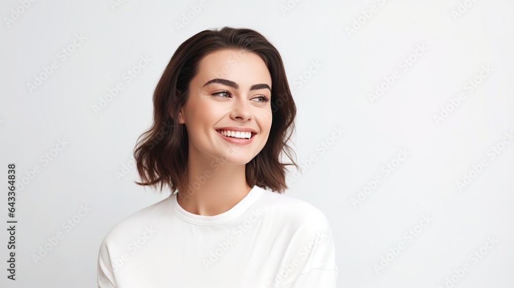 Radiant Smile, Captivating Confidence: A portrait of a young woman with a bright, genuine smile, her eyes sparkling with optimism. The soft, natural lighting enhances her beauty. Radiant Smile, Captivating Confidence: A portrait of a young woman with a bright, genuine smile, her eyes sparkling with optimism. The soft, natural lighting enhances her beauty.