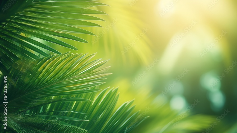 Obraz premium green leaves background. generative ai
