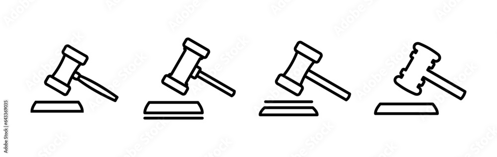 Gavel icon vector. judge gavel icon. auction hammer Gavel icon vector. judge gavel icon. auction hammer