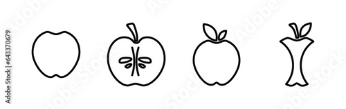 Apple icon vector. apple symbol