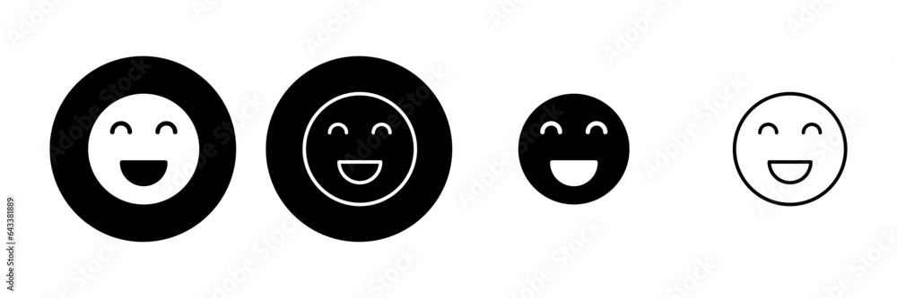 smile icon set. smile emoticon icon. feedback smile icon set. smile emoticon icon. feedback