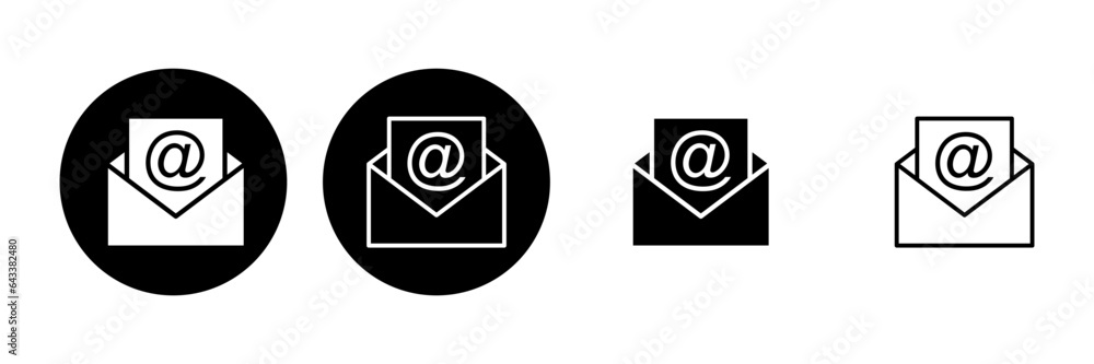 Mail icon set. email icon vector. E-mail icon. Envelope illustration Mail icon set. email icon vector. E-mail icon. Envelope illustration