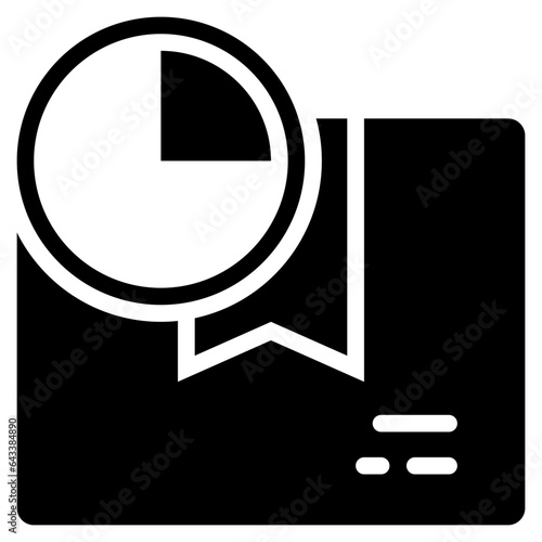 delivery time box services solid glyph