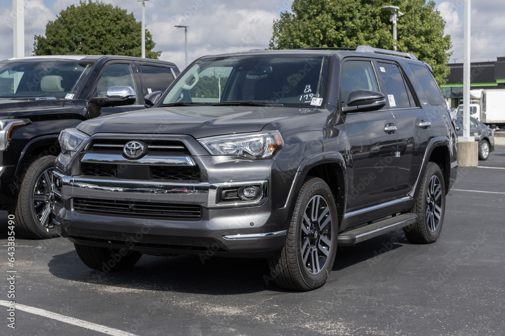 Toyota 4Runner display at a dealership. Toyota offers the 4Runner in