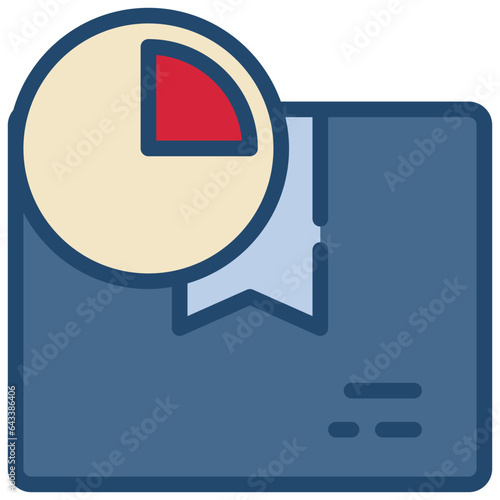 delivery time box services filled outline