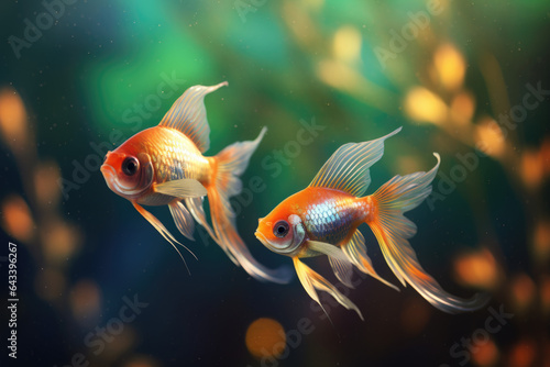 Fishes underwater background