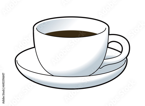 ホットコーヒー　イラスト