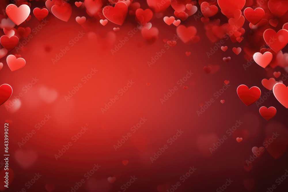 Red color Heart background