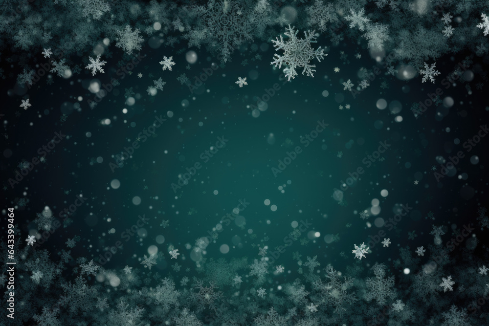 Naklejka premium Christmas snowflakes background