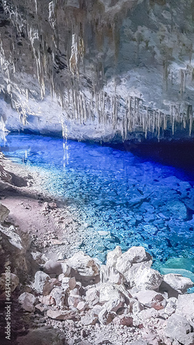 gruta na cidade de Bonito, Estado do Mato Grosso do Sul, Brasil