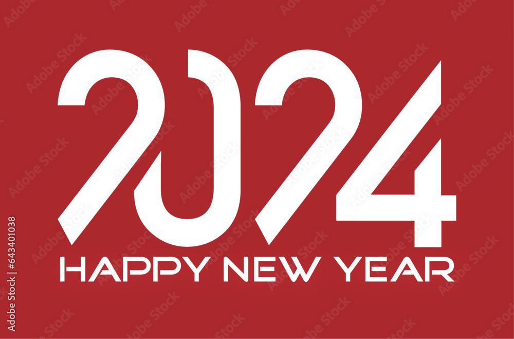Happy New Year 2024 vector illustration Happy New Year 2024 vector illustration