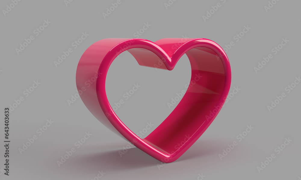 3d pink heart on light background for graphic composition, fighting cancer 3d pink heart on light background for graphic composition, fighting cancer