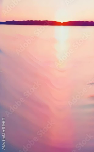 sunset over the sea
