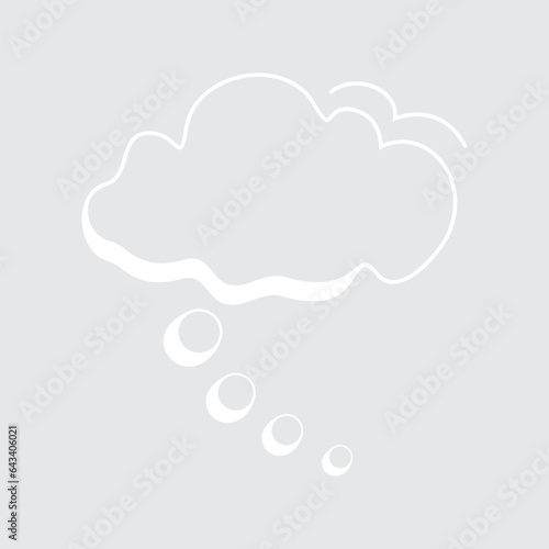 Cloud shape recolorable vector element