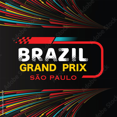 Brazil colorful Grand Prix wallpaper