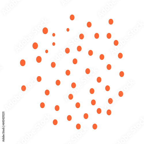 Fototapeta Naklejka Na Ścianę i Meble -  Dot shape abstract vector element