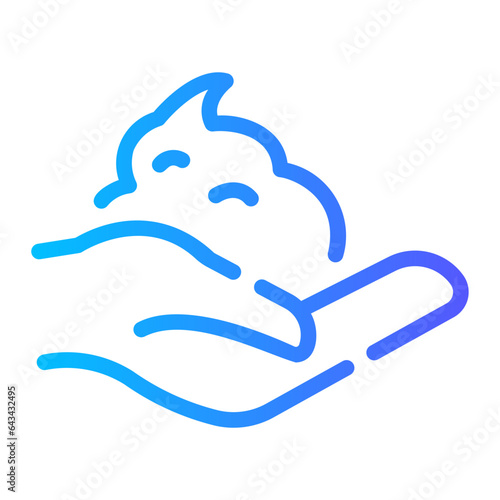 shaving cream Line Gradient Icon