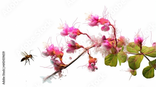 Nature's Colorful Beauty. Blossoming flower displays colorful beauty in natural surroundings.