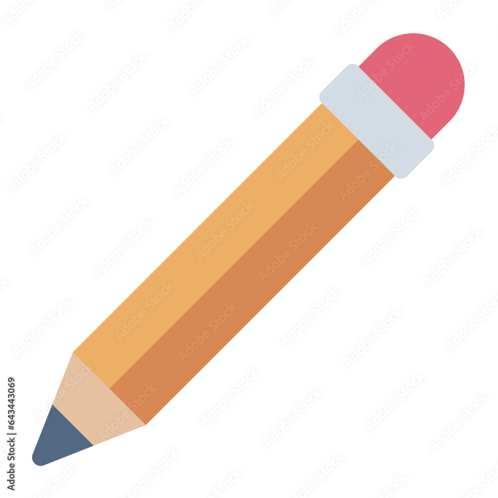 Pencil Stationary flat color icon Pencil Stationary flat color icon
